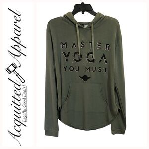 Star Wars Her Universe Open Back Hoodie with 'Master Yoga You Must' L